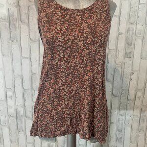 Brown Floral American Eagle Tank Top